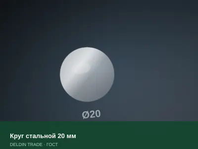 Круг стальной 20 мм — металлопрокат DELDIN TRADE