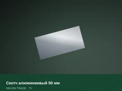Скотч алюминиевый 50 мм — металлопрокат DELDIN TRADE