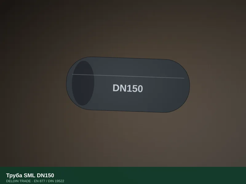 Труба SML DN150 — металлопрокат DELDIN TRADE
