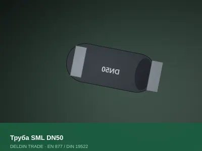 Труба SML DN50 — металлопрокат DELDIN TRADE