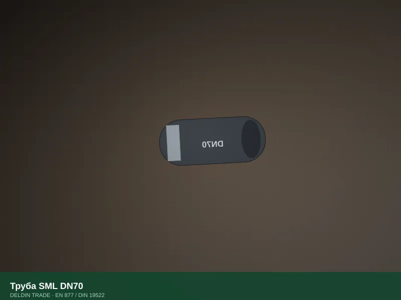 Труба SML DN70 — металлопрокат DELDIN TRADE