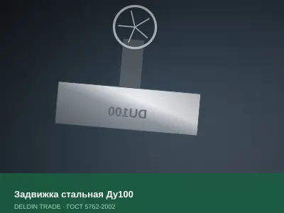 Задвижка стальная Ду100 — металлопрокат DELDIN TRADE